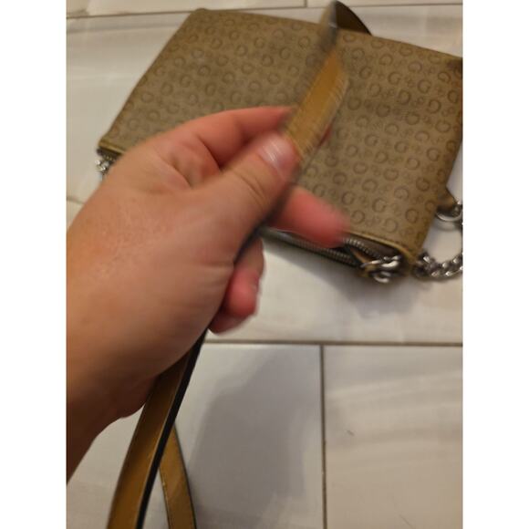 Guess Los Angeles Brown 10 x 7 Handbag Tote 23" Leather Strap - Picture 16 of 16